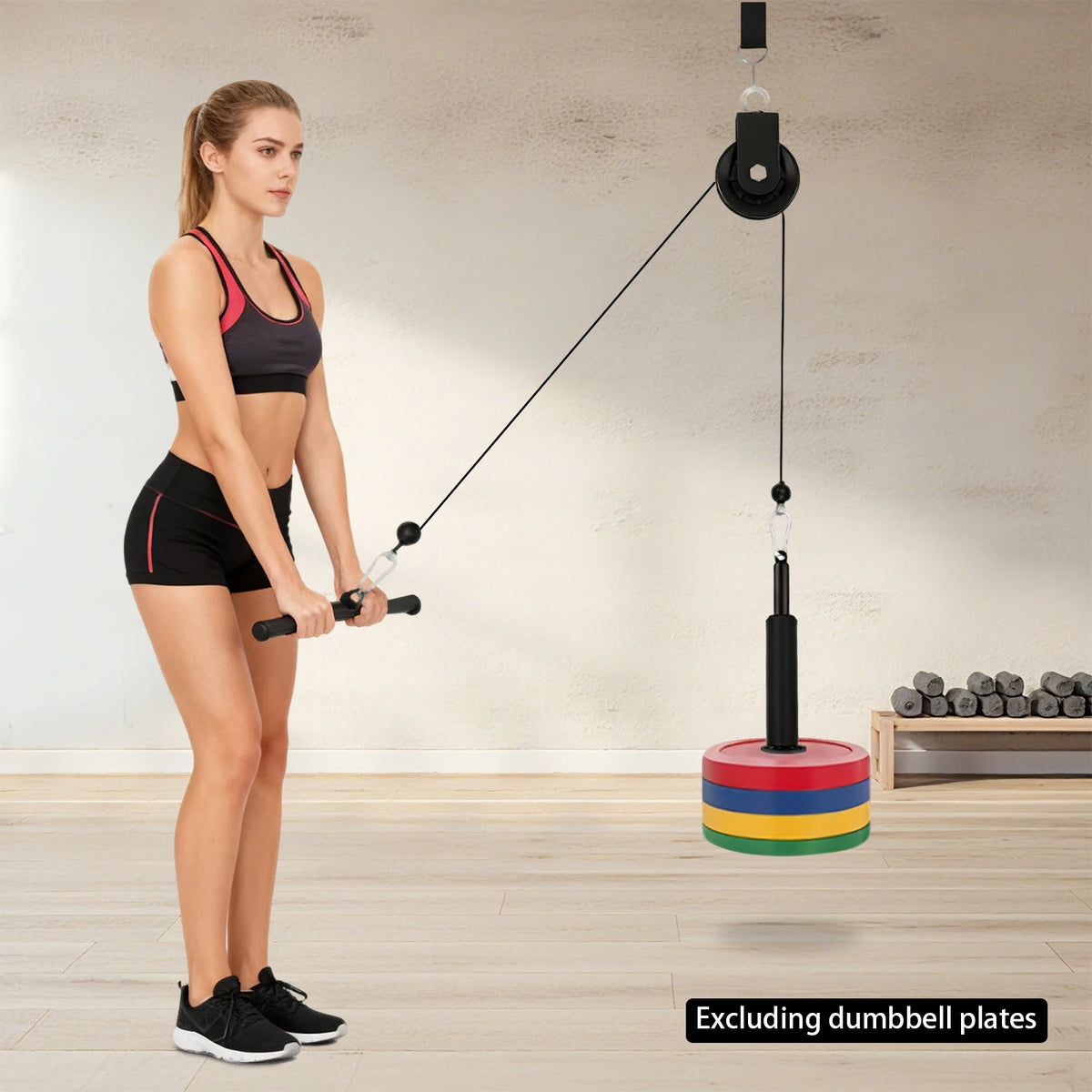 Home Gym Cable Pulley System for Strength Training Equipment