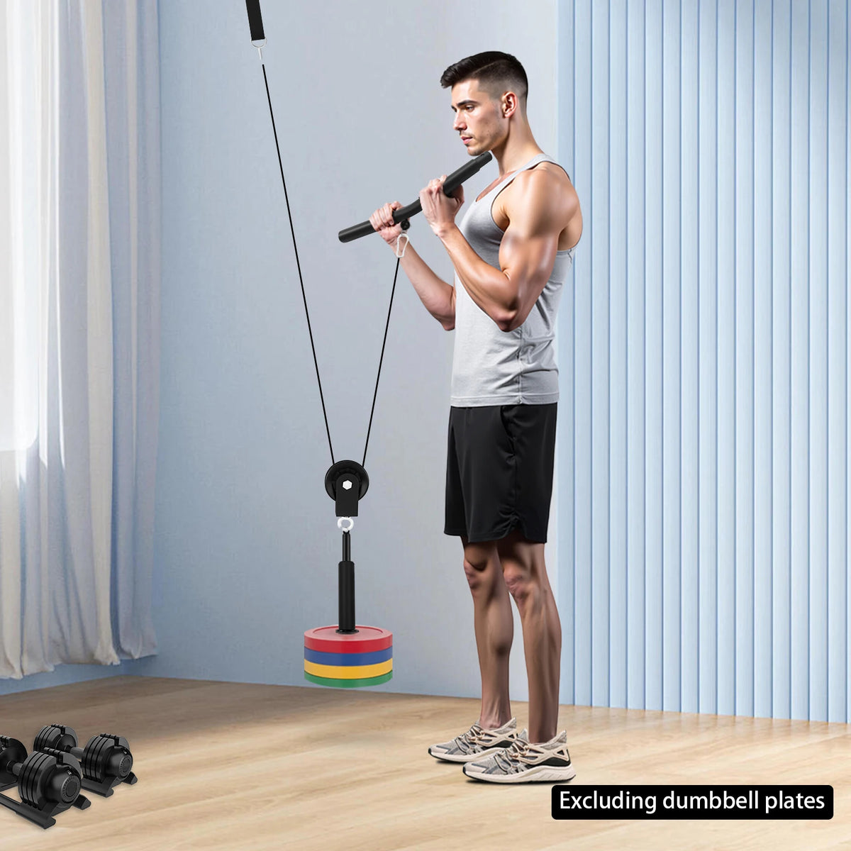 Home Gym Cable Pulley System for Strength Training Equipment
