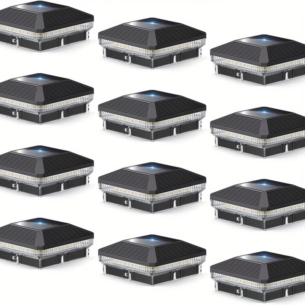 KPSTEK Waterproof Solar Post Cap Lights With Three Modes