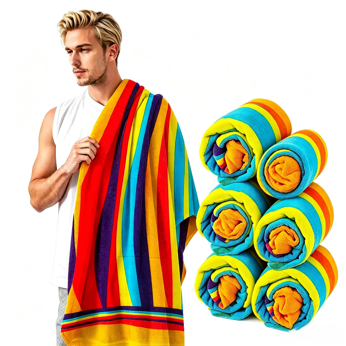 Quick Dry Sand Resistant Beach Towel Set