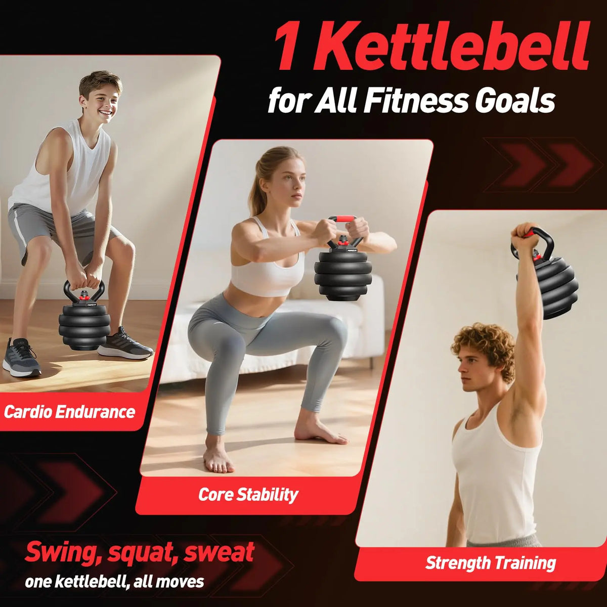 FED Fitness 5 In 1 Adjustable Dumbbell And Barbell Set