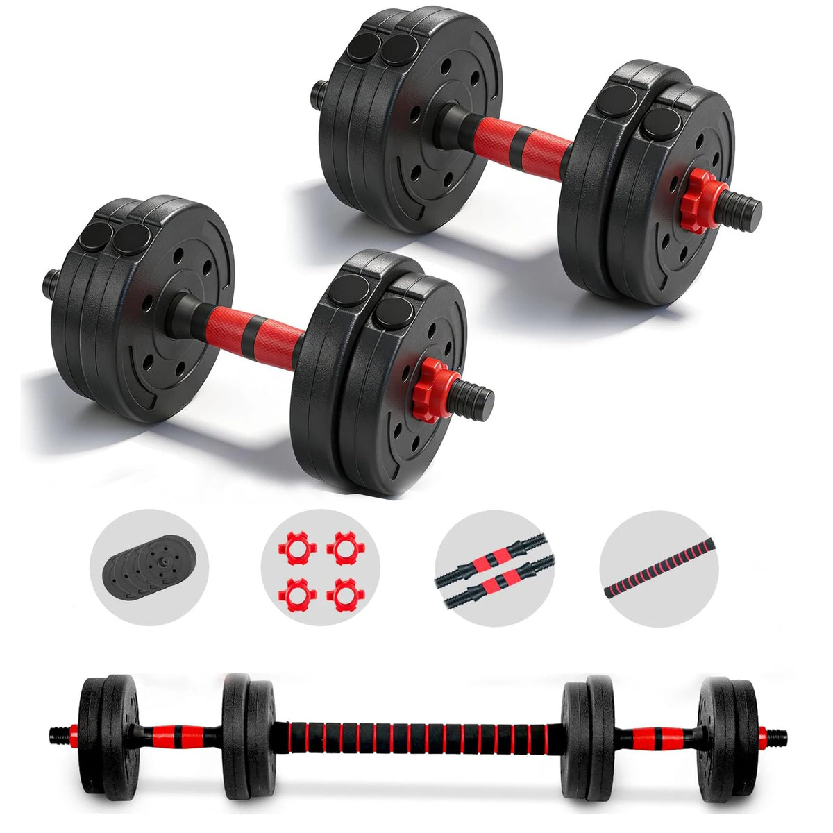 Adjustable Dumbbell And Barbell Set For Home Fitness