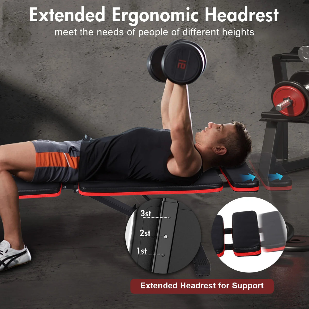 Adjustable Folding Weight Bench for Full Body Strength Training