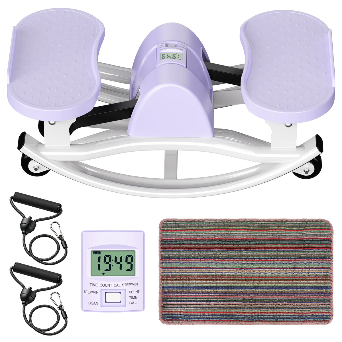 Intelligent Non Slip Twist Stepper Machine With Resistance Bands