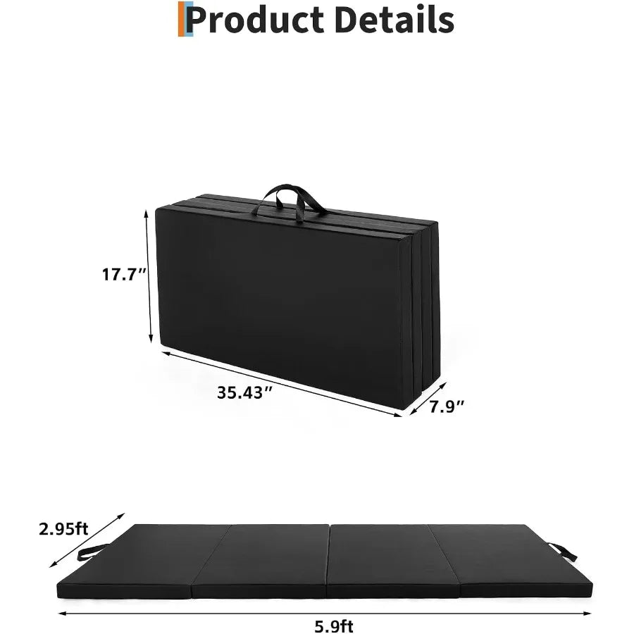Folding Gymnastics Mat for Yoga, Pilates and Home Workouts