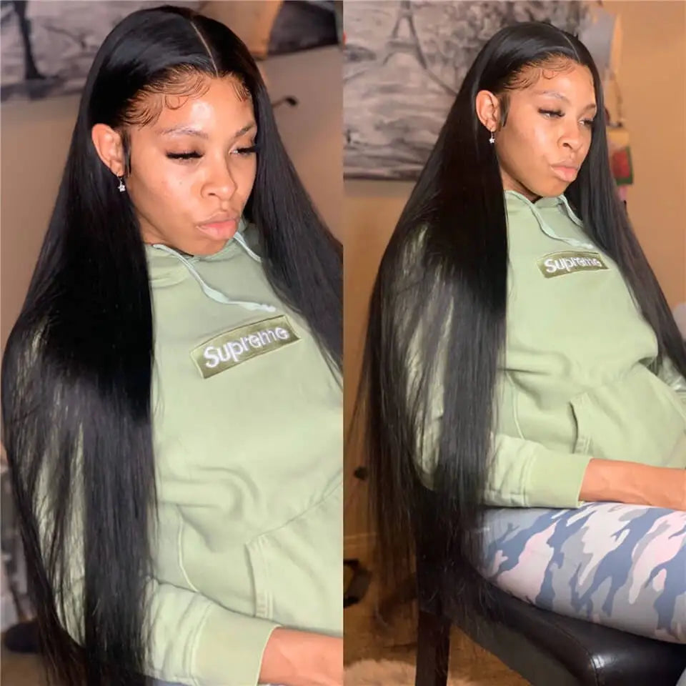 Lovely Princess Brazilian Straight Human Hair Lace Frontal Wig