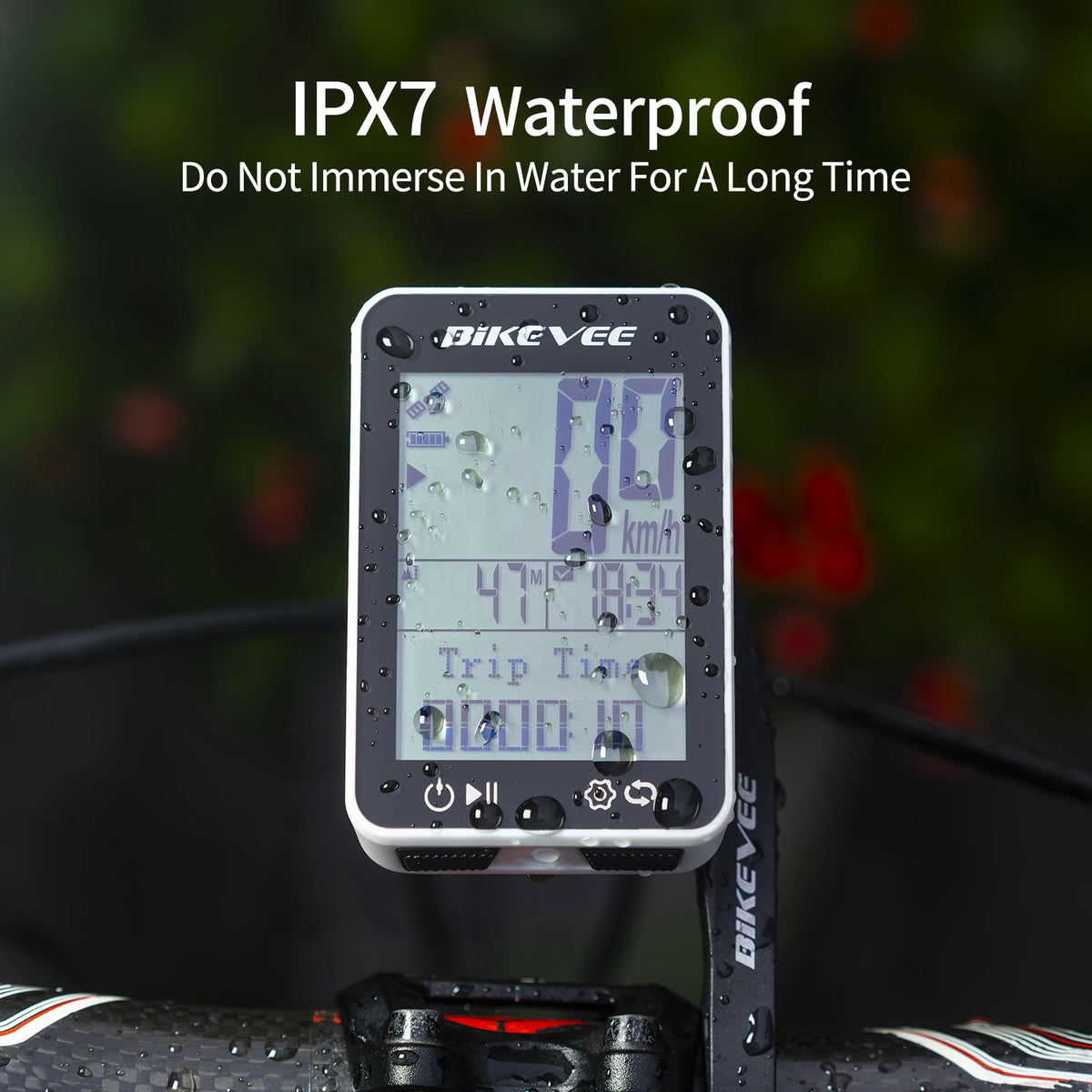 Bikevee Wireless GPS Bike Computer With Speedometer and Odometer
