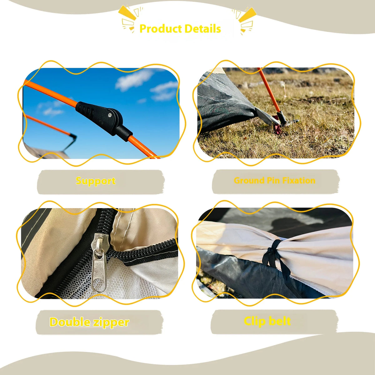 Pakicetus Automatic Pop Up Camping Tent for Outdoor Adventures