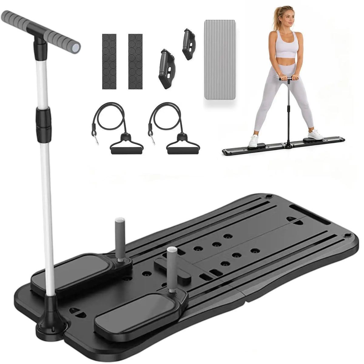 Foldable Pilates Board Kit for Full Body Home Workouts