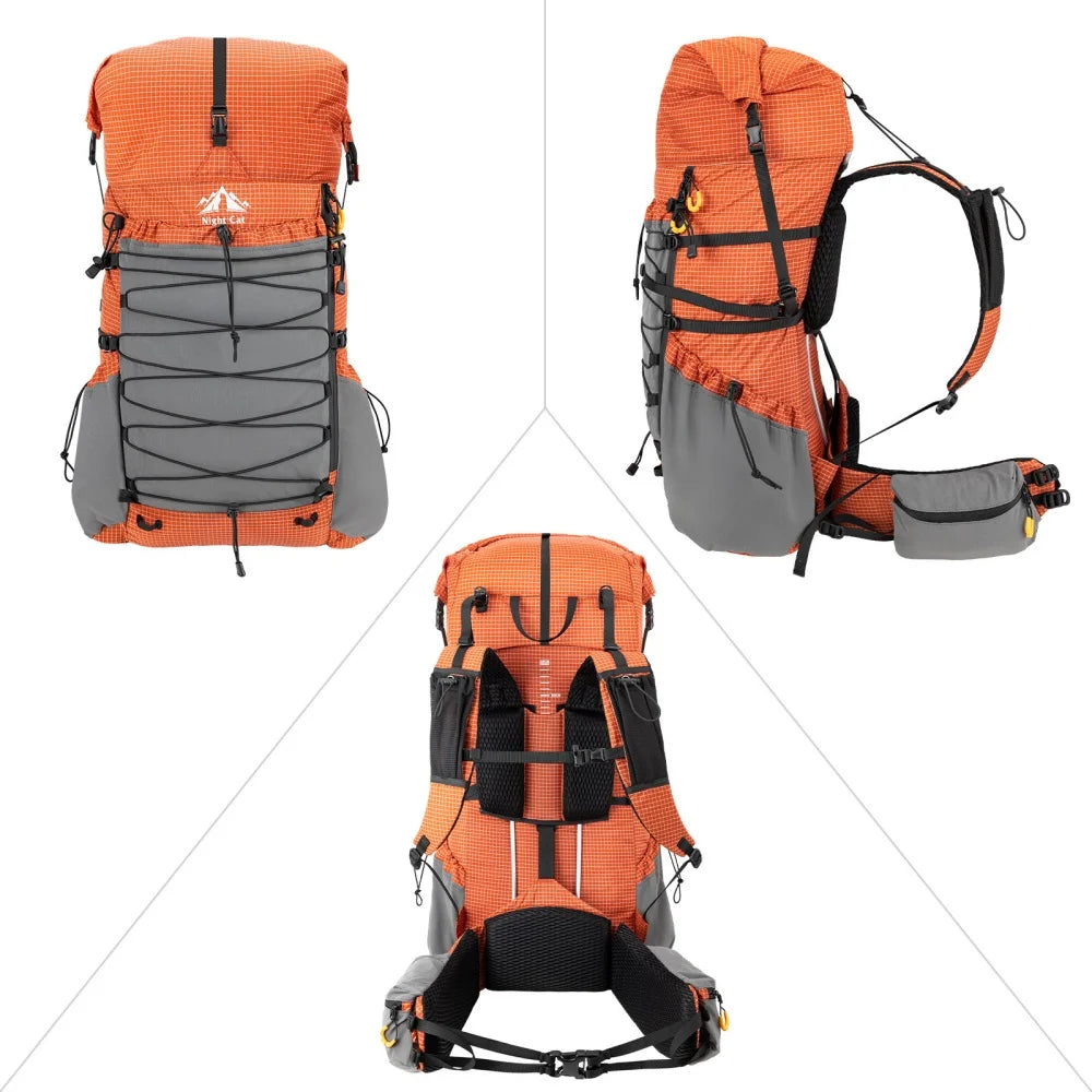 Night Cat Lightweight Hiking Backpack With Rain Cover