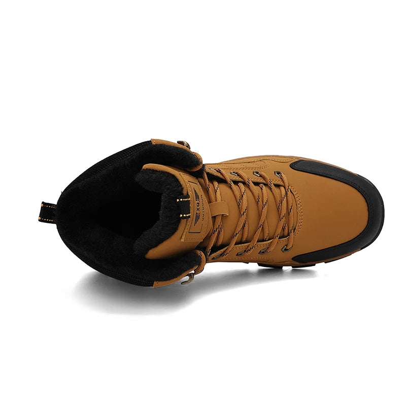 Men's Hiking Boots Lace Up Non Slip Outdoor Trekking Shoes