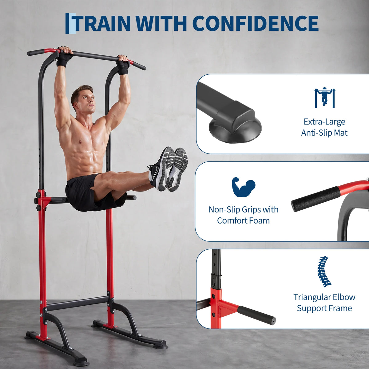 Power Tower for Pull Ups Dips and Leg Raises