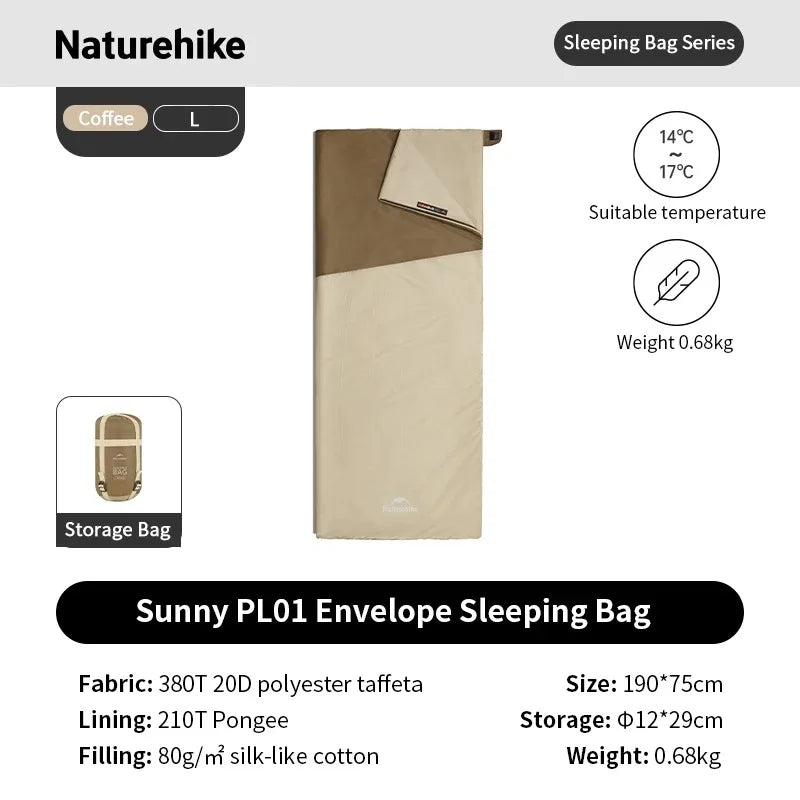 Naturehike Lightweight Compact Camping Sleeping Bag For Outdoor Adventures