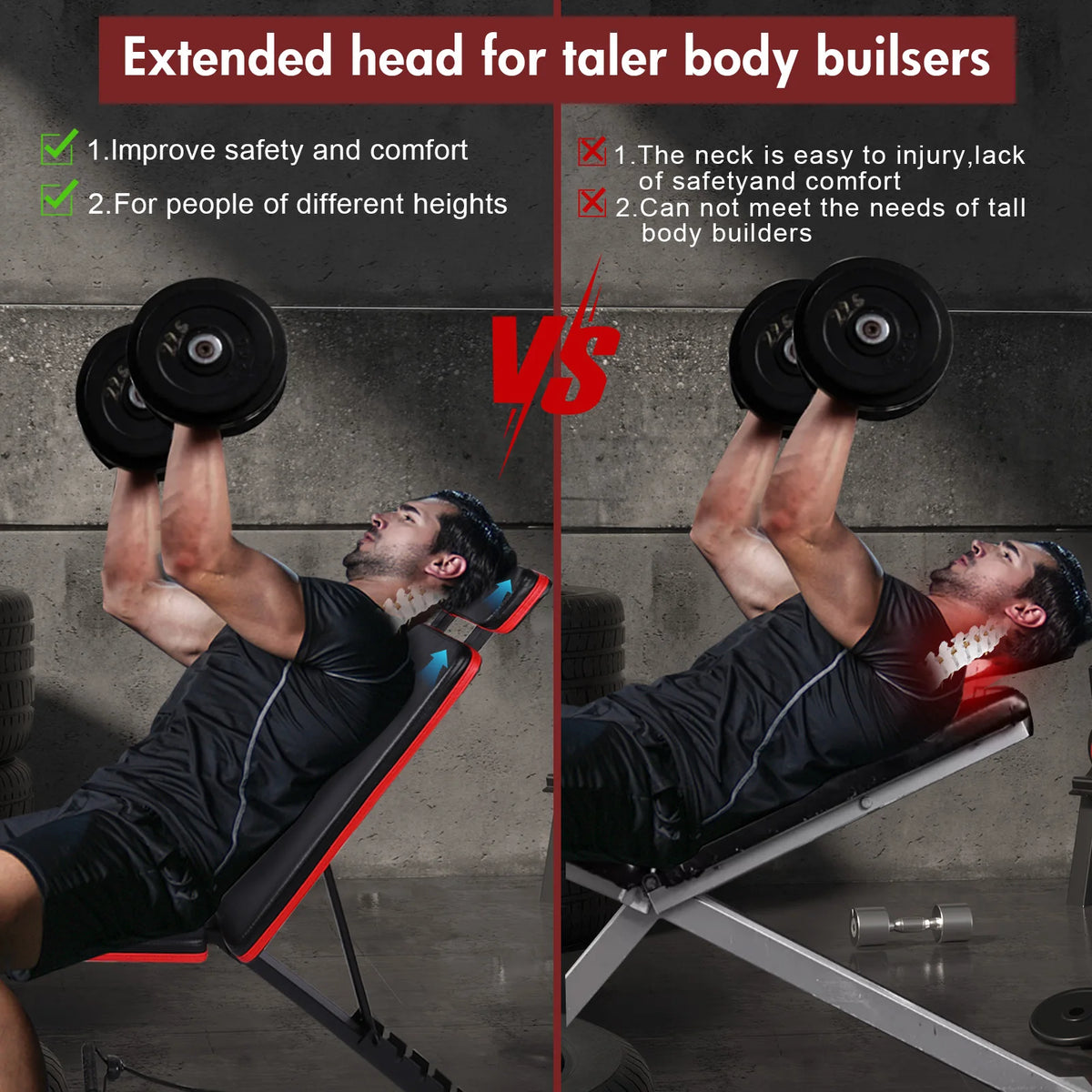 Adjustable Folding Weight Bench for Full Body Strength Training