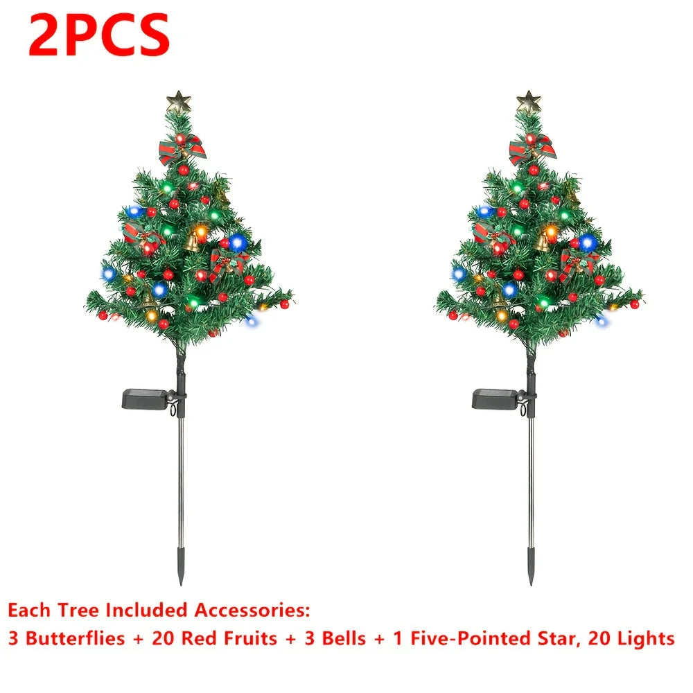 Solar Christmas Tree LED Garden Decorative Lights