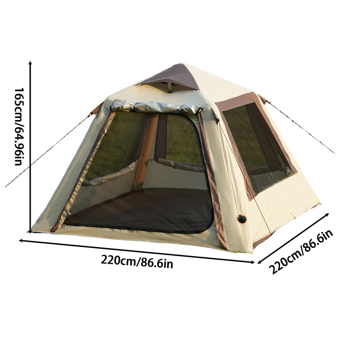 Pakicetus Inflatable Glamping Tent With Roof Window