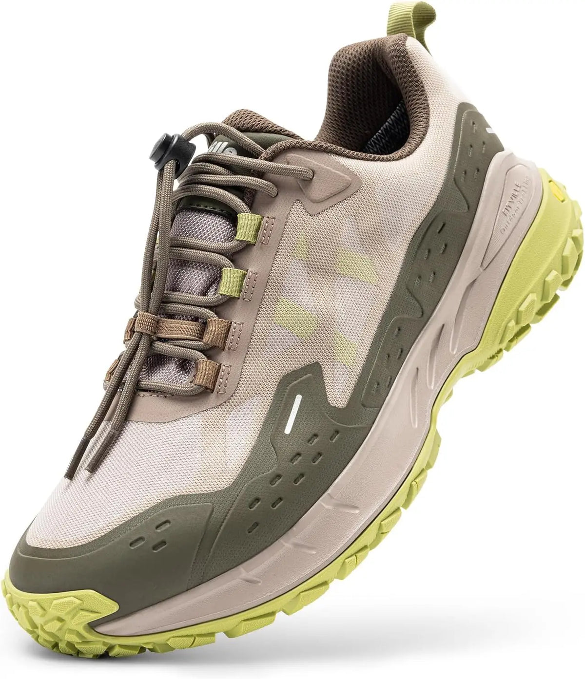 FitVille Men's Wide Waterproof Hiking Shoes With Quick Lace