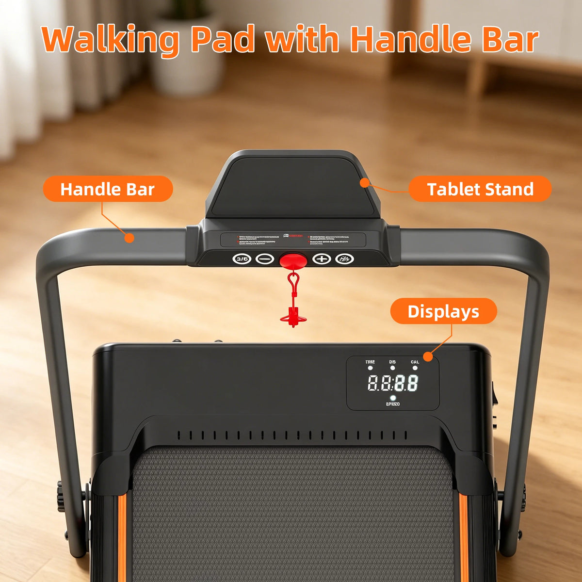 Foldable Home Running Treadmill With Manual Incline And Quiet Operation