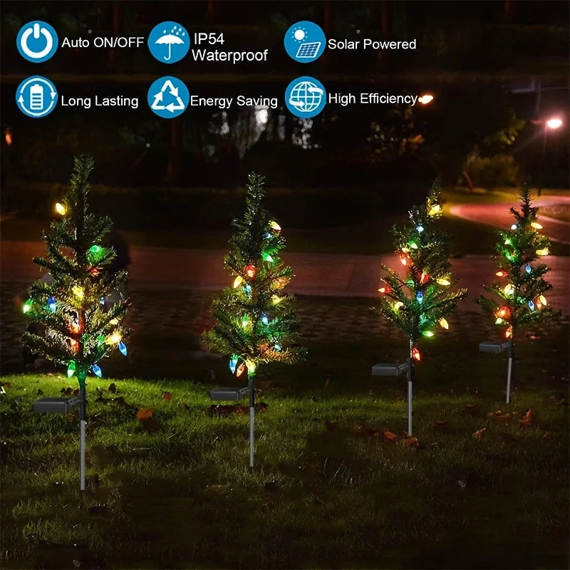 Solar Christmas Tree LED Garden Decorative Lights