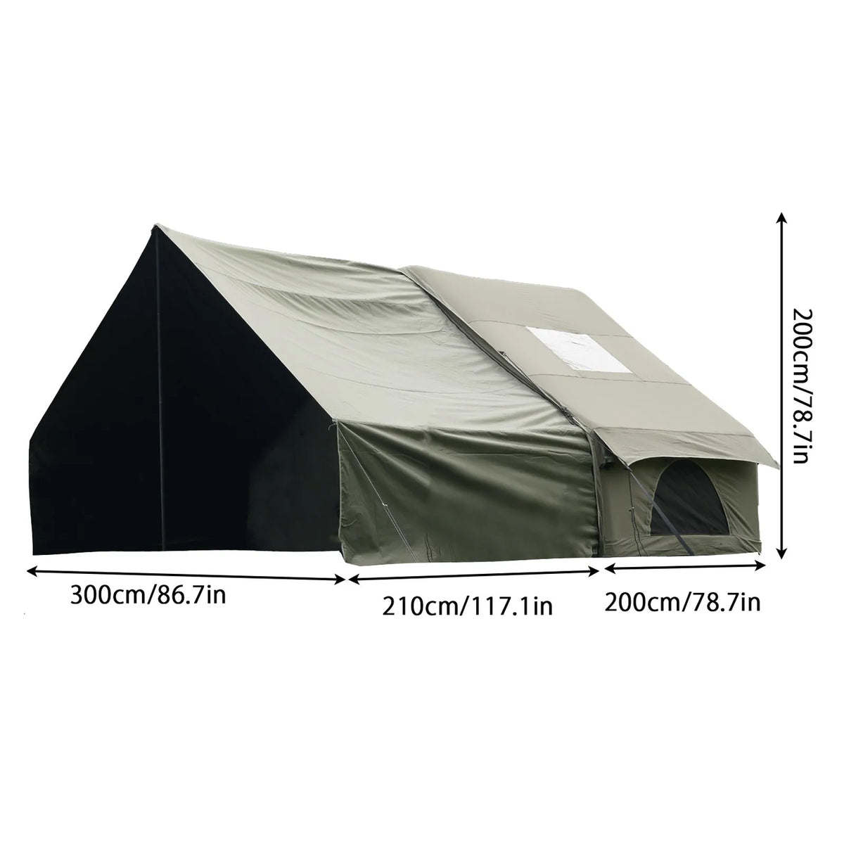 Pakicetus Inflatable Glamping Tent With Roof Window