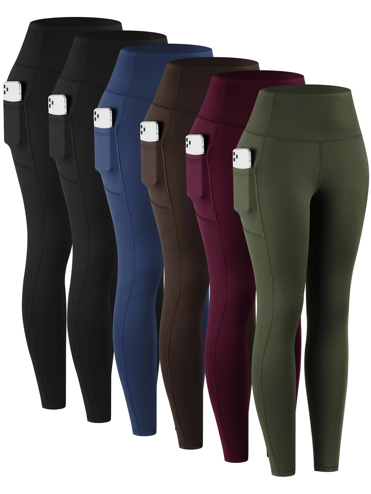 Women's High Waist Pocket Leggings for Yoga and Workout