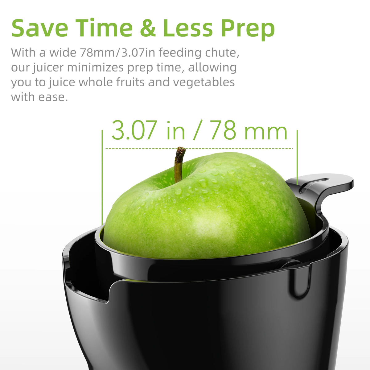 BioloMix Slow Masticating Juicer for Whole Fruits and Vegetables