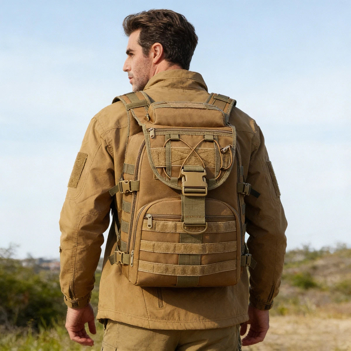 ReFire Gear Men's Tactical Outdoor Backpack for Hiking and Camping