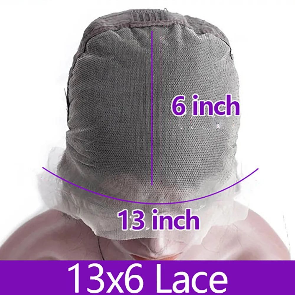 LIYSIMEI Burmese Curly Human Hair Lace Wig