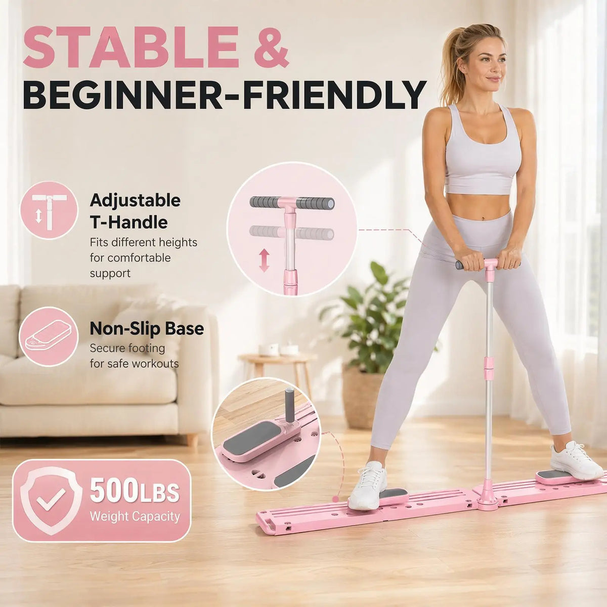 Foldable Pilates Board Kit for Full Body Home Workouts