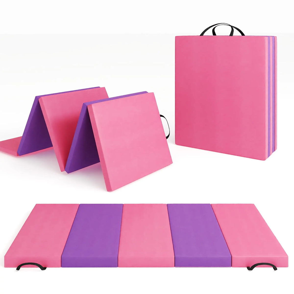 HiMISS Foldable Gymnastics Tumbling Exercise Mat
