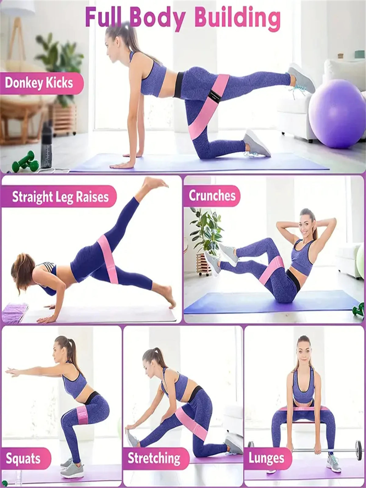 Pilates Yoga Resistance Bands For Strength And Stretch Workouts