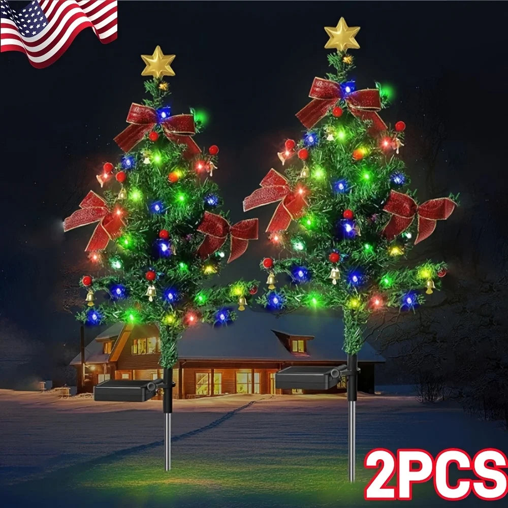 Solar Christmas Tree LED Garden Decorative Lights