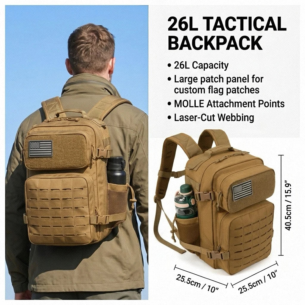 ReFire Gear Tactical MOLLE Hiking Backpack
