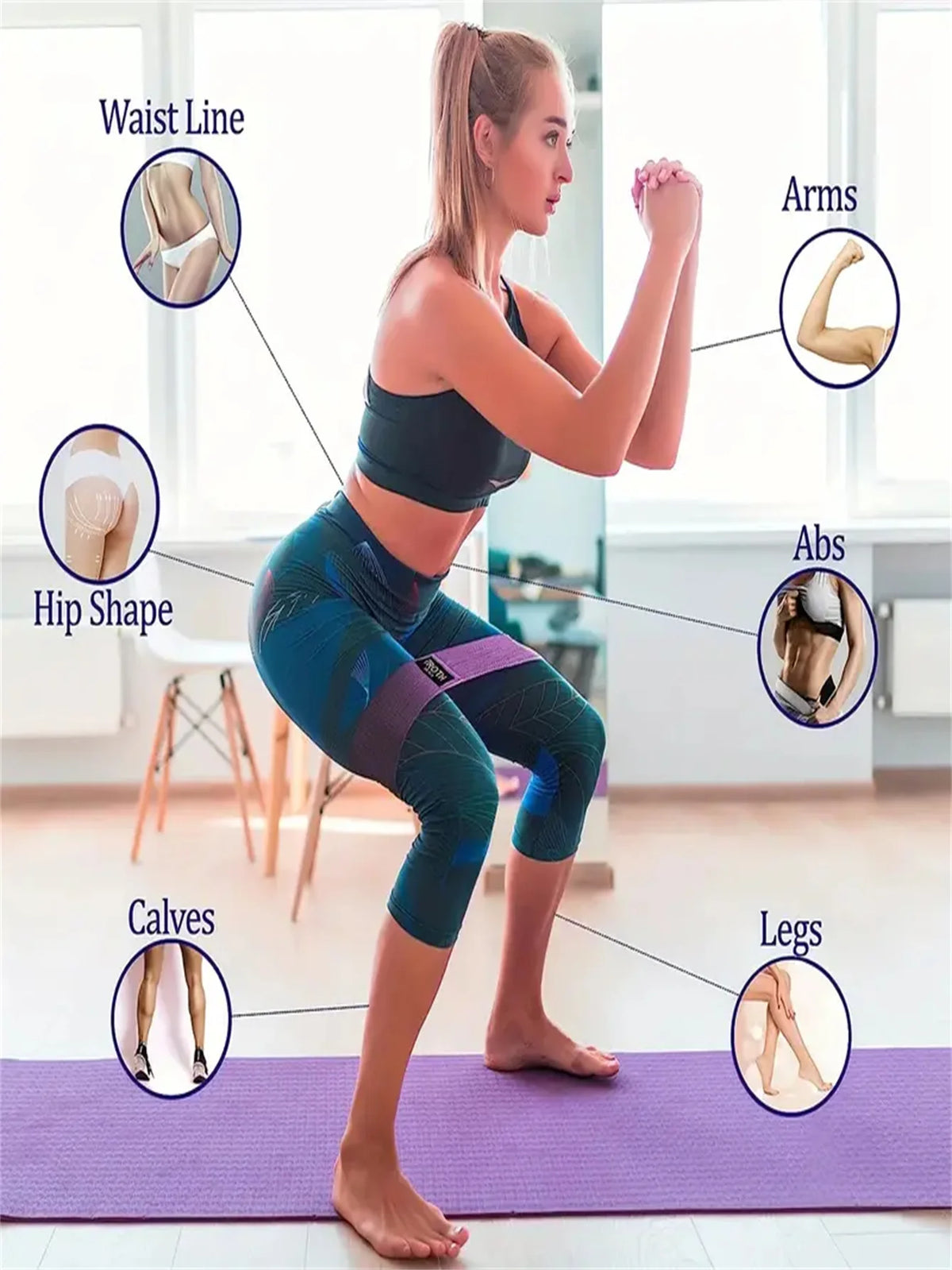 Pilates Yoga Resistance Bands For Strength And Stretch Workouts