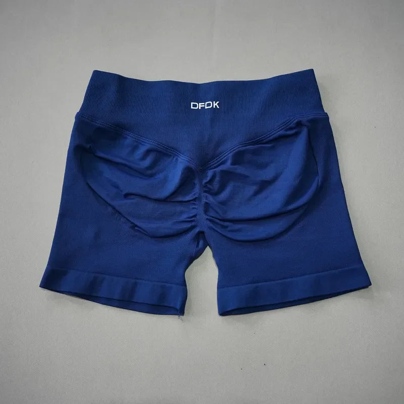 Womens High Waist Scrunch Butt Yoga Workout Shorts