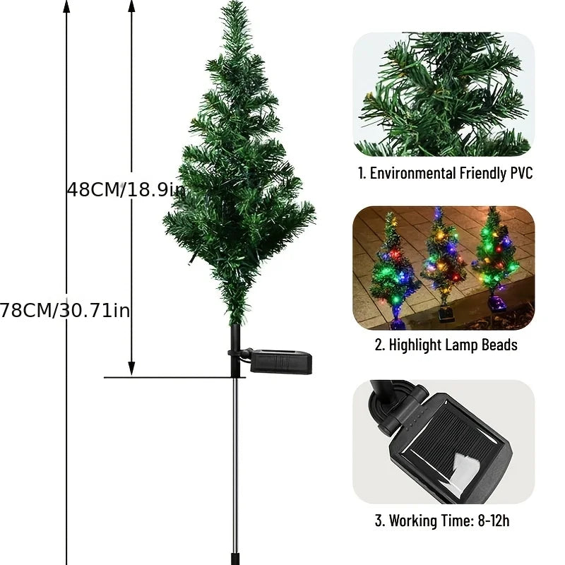 Solar Christmas Tree LED Garden Decorative Lights