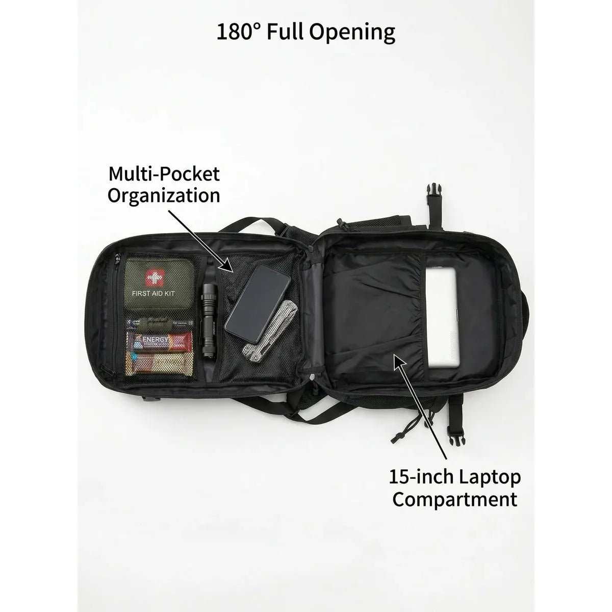 ReFire Gear Tactical MOLLE Hiking Backpack