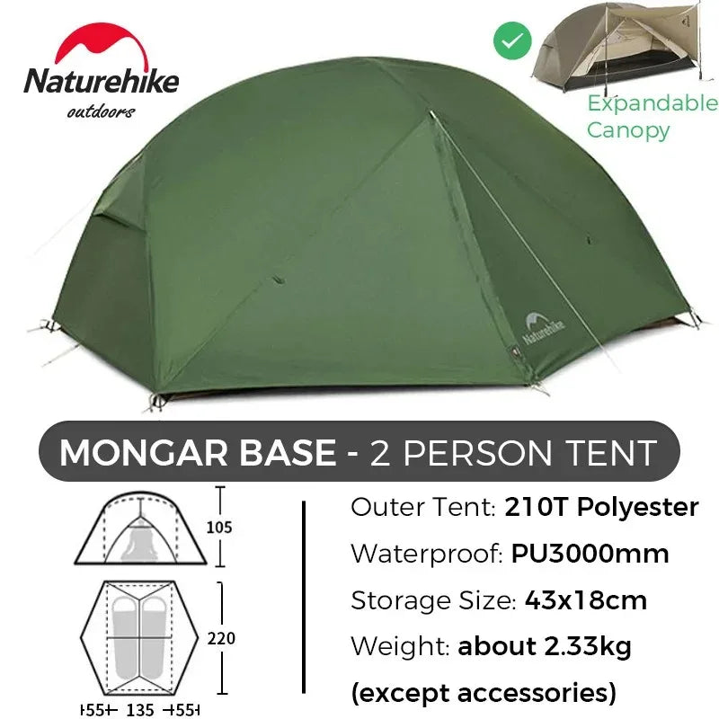 Naturehike Mongar Ultralight Waterproof Backpacking Camping Tent