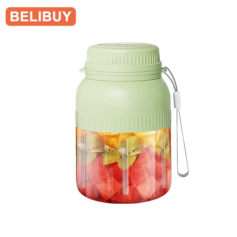 Portable USB Electric Juicer Blender With Six Stainless Steel Blades