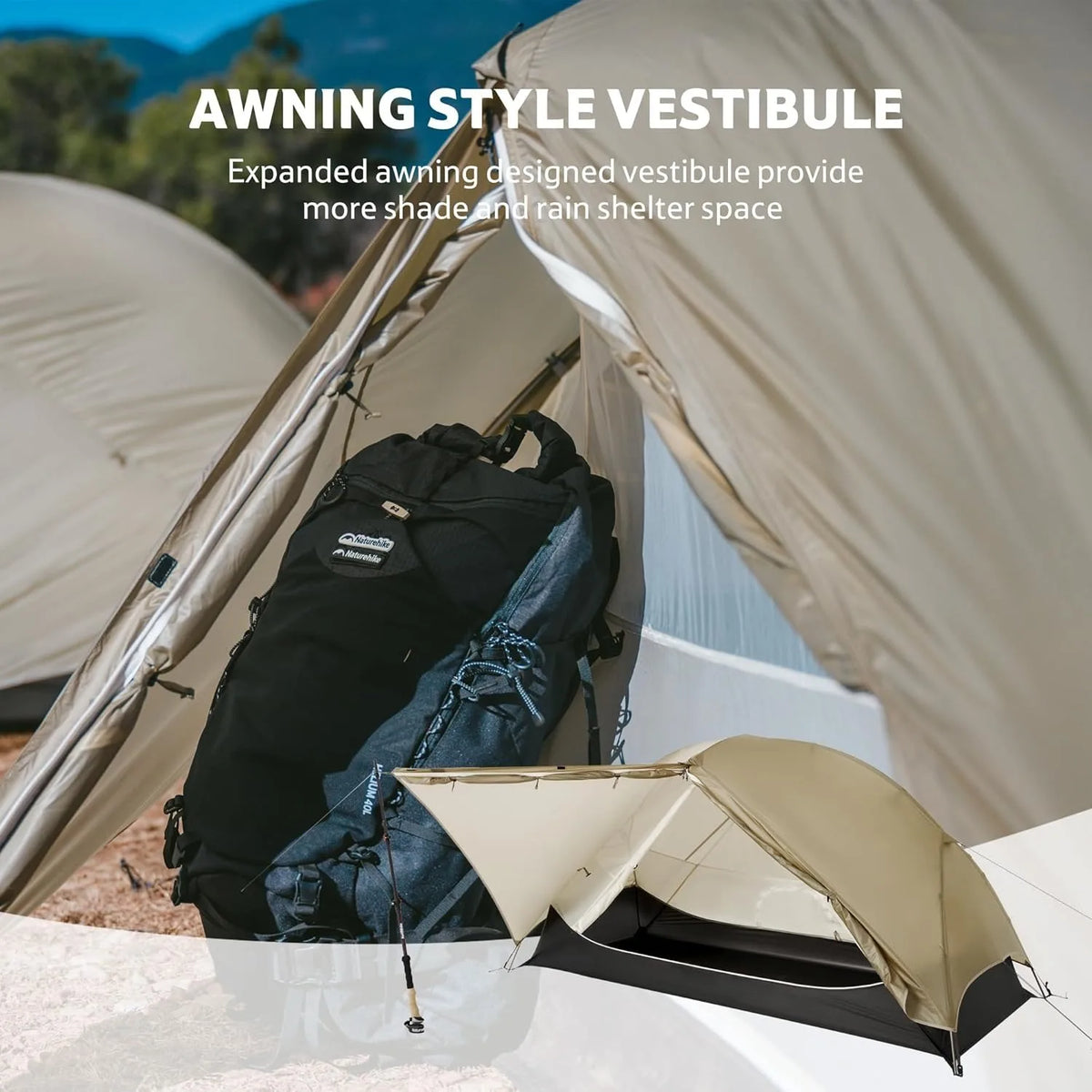 Naturehike Mongar Ultralight Waterproof Backpacking Tent and Shelter
