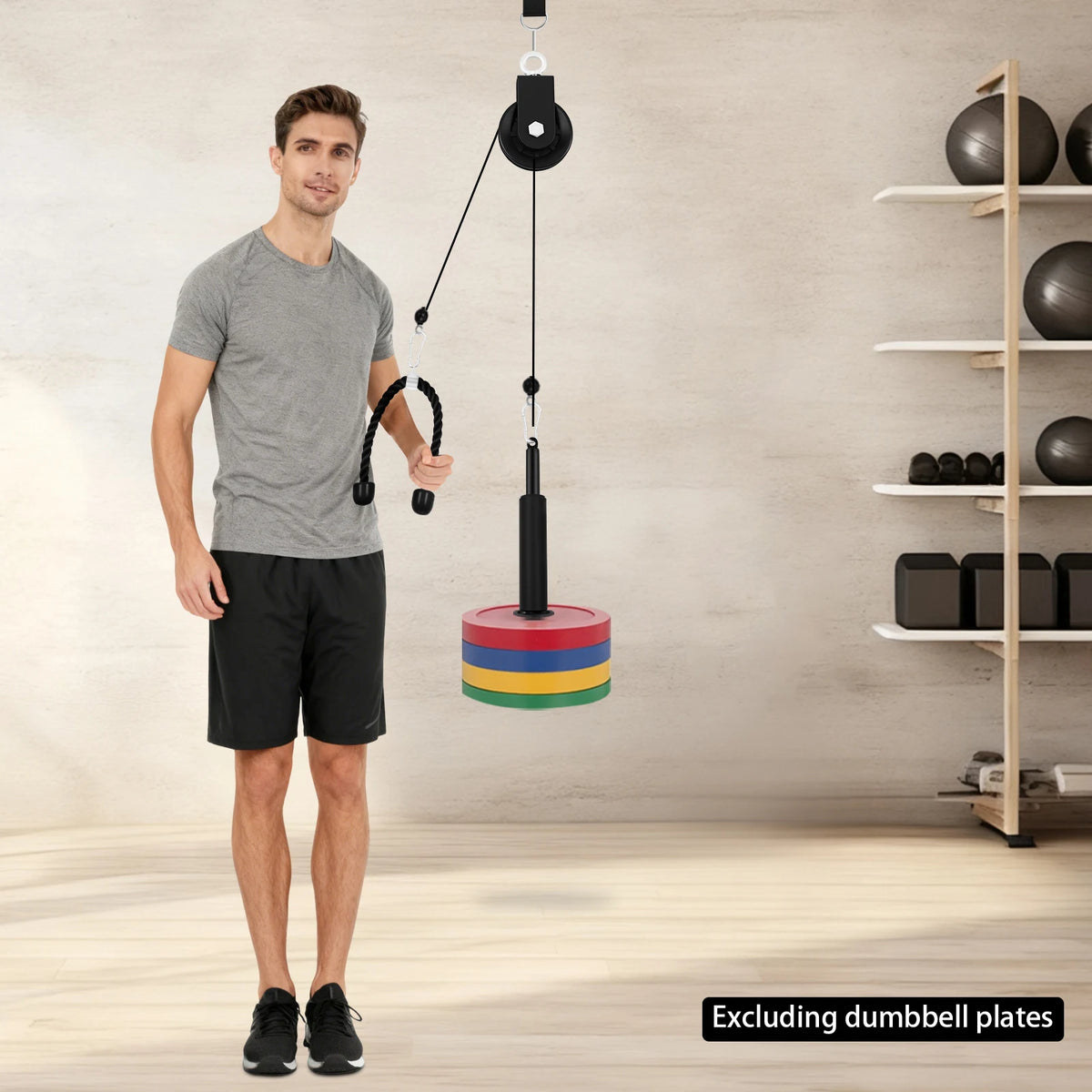 Home Gym Cable Pulley System for Strength Training Equipment