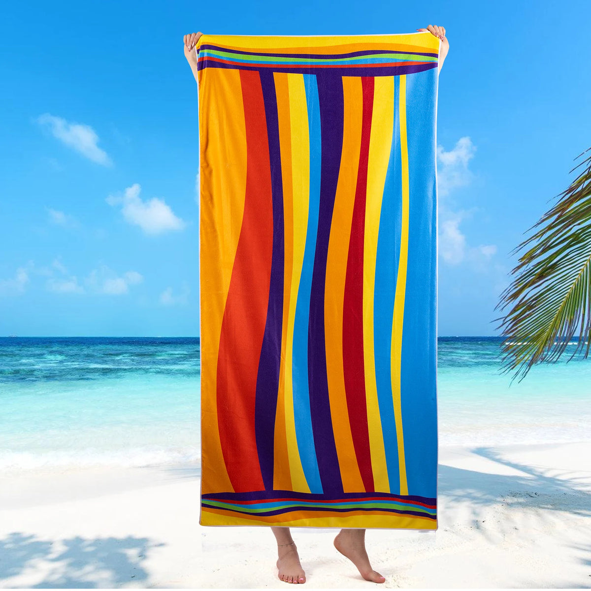 Quick Dry Sand Resistant Beach Towel Set
