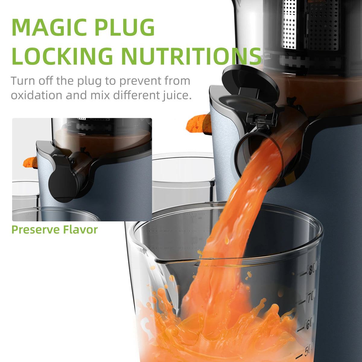 BioloMix Slow Masticating Juicer for Whole Fruits and Vegetables