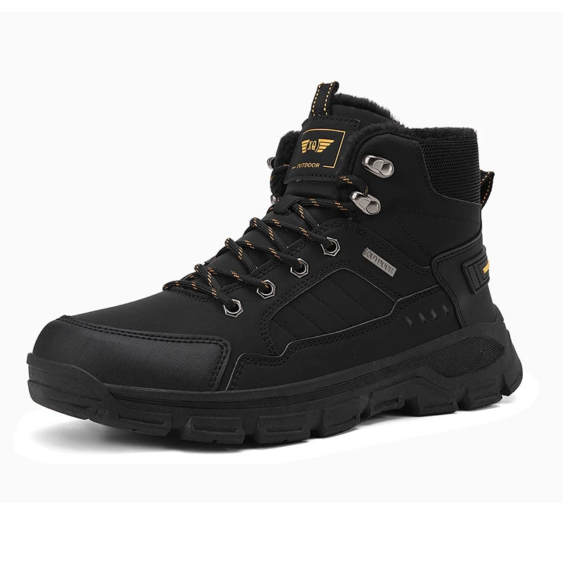 Men's Hiking Boots Lace Up Non Slip Outdoor Trekking Shoes