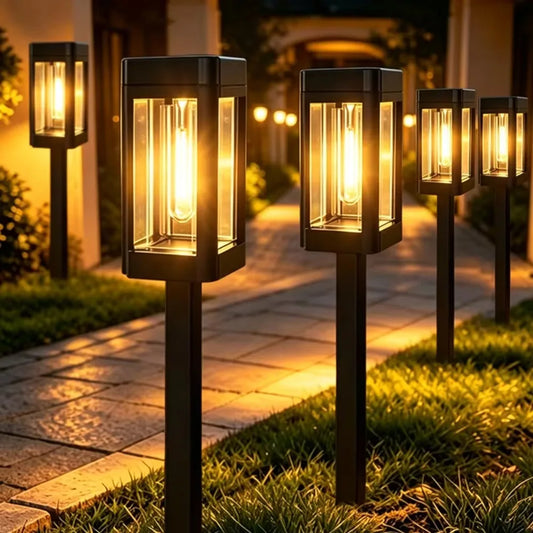 Solar Powered Waterproof Outdoor Path Lights for Gardens