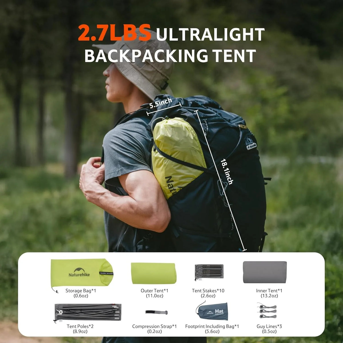 Naturehike Star Trail EXT Ultralight Backpacking Tent