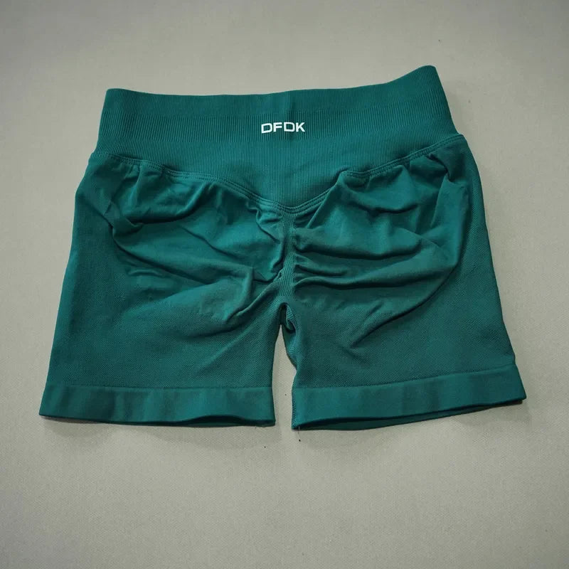 Womens High Waist Scrunch Butt Yoga Workout Shorts