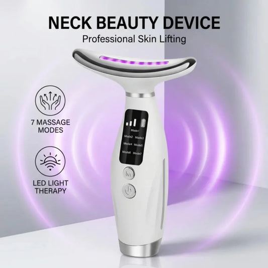 LED Photon Therapy Neck And Face Lifting Massage Device