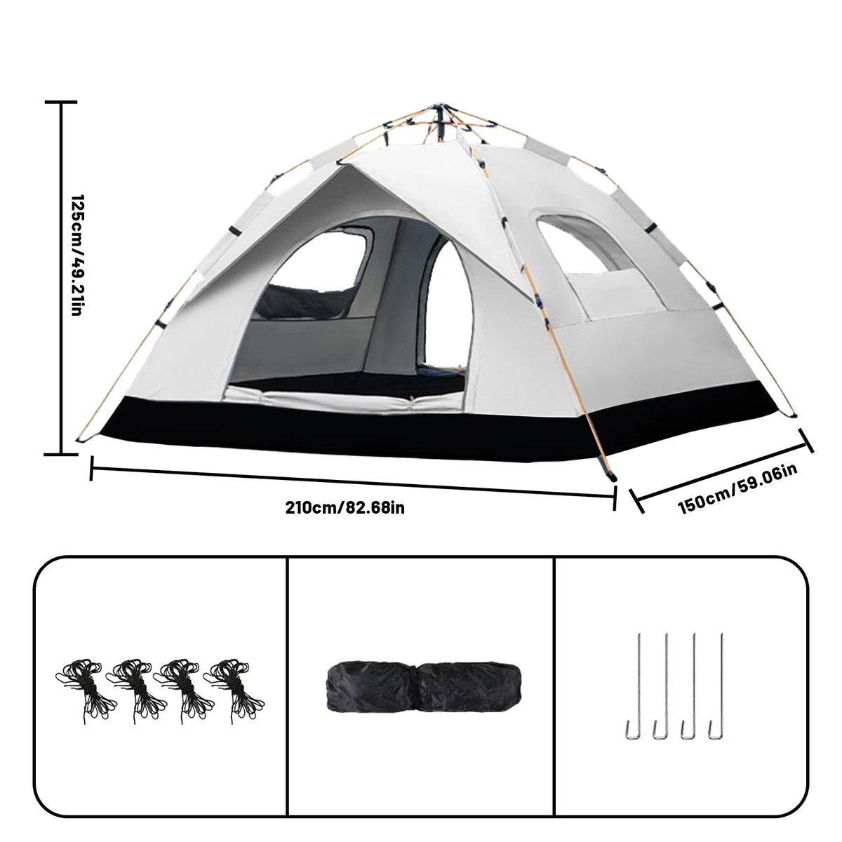 Pakicetus Quick Setup Automatic Camping Sunshade Tent