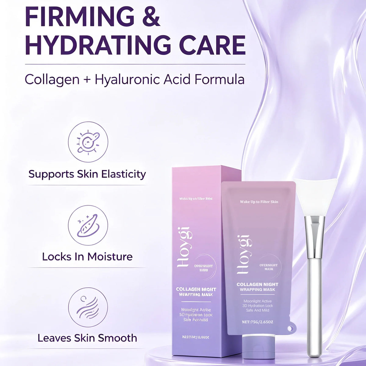 Hoygi Collagen Night Wrapping Mask For Firming Hydrating Skin